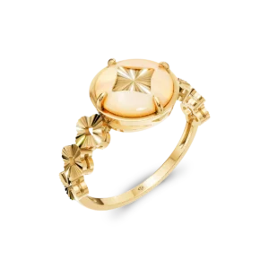 An Nhiên Kim Tiền - Nhẫn thời trang Vàng 10K đá Xà cừ